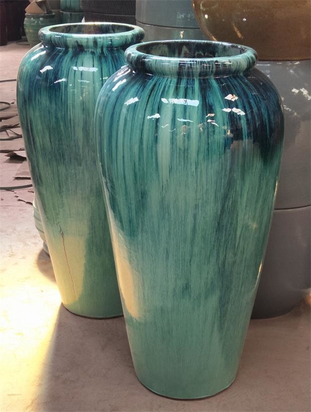 Outdoor Ceramic Pots, Terracotta Pots, Planters, High Jar, Vase, GW1244 Set 2